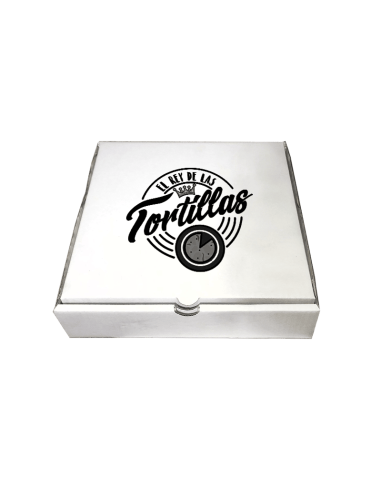 Caja para tortillas 26x26x5cm blanco...