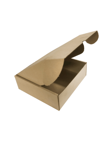 Caja automontable 28'5x28'5x10cm marrón