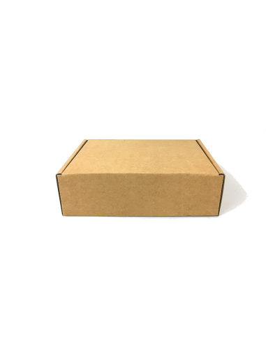 Caja automontable 22x19x10cm marrón