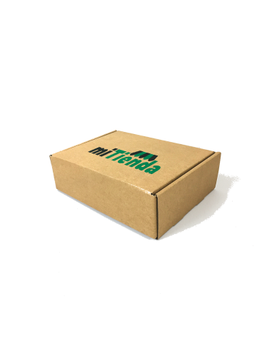 Caja automontable 22x19x10cm marrón