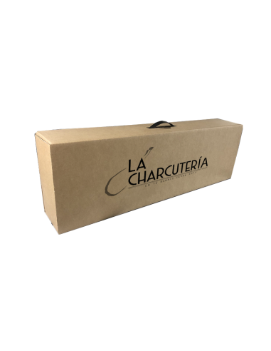 Caja marrón para 1 jamón...