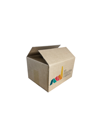 Caja de solapas 30x20x20cm marrón...