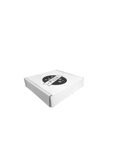 Caja automontable 25,5x25,5x5,5cm blanca